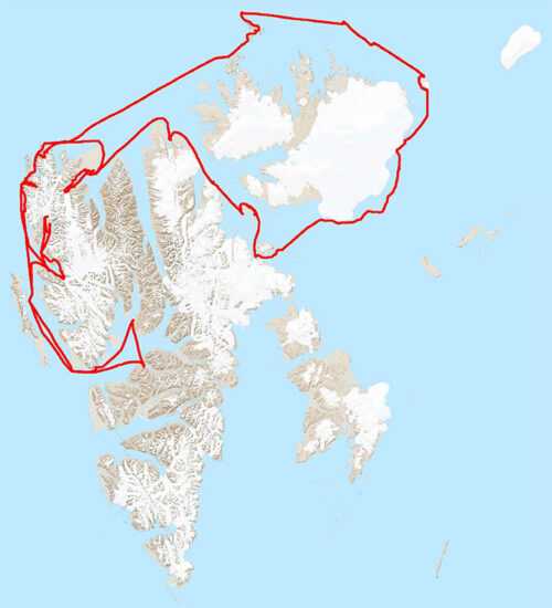 Svalbard map 2016