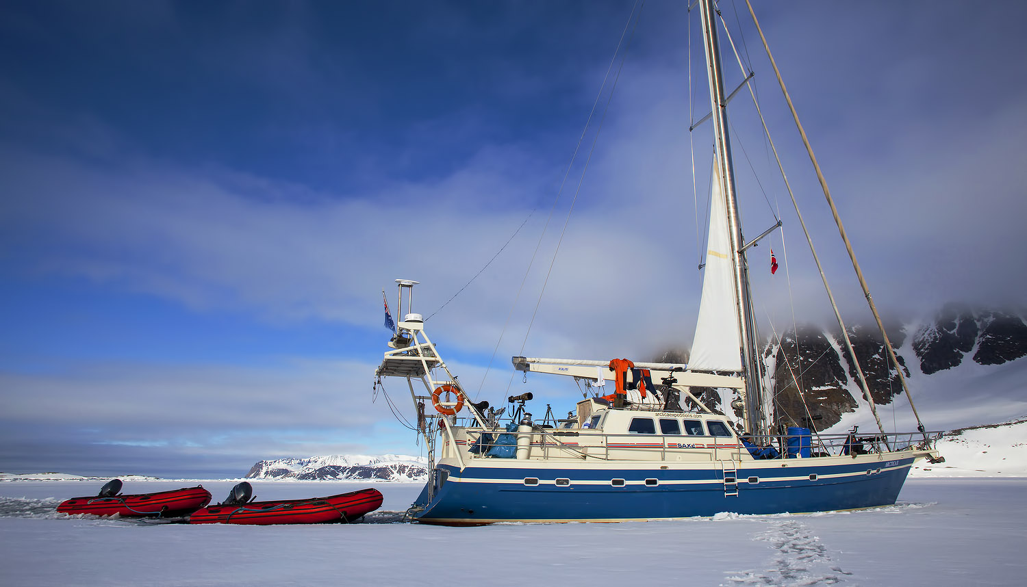 Our sail yacht Arctica II