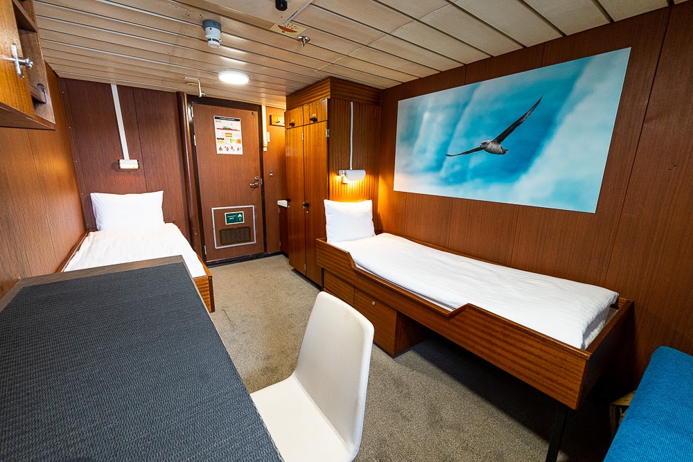Double cabin at level three, shared facilities.