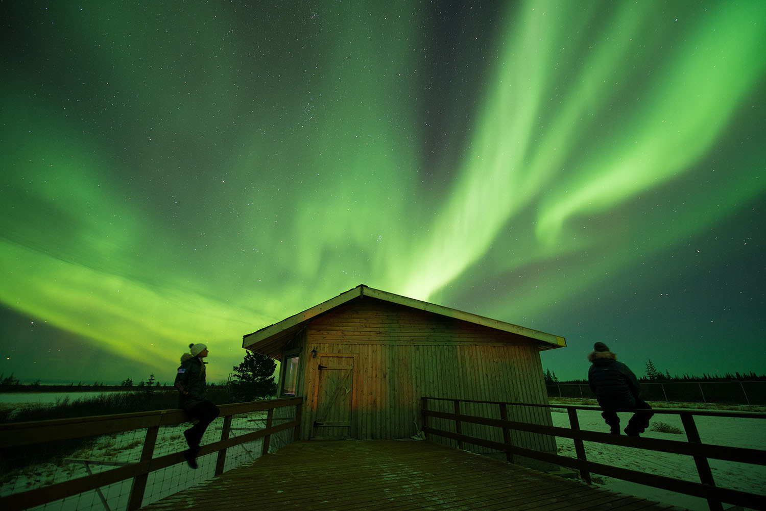 Aurora at the lodge