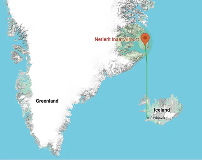 East Greenland - Iceland Map East Greenland - Iceland Map